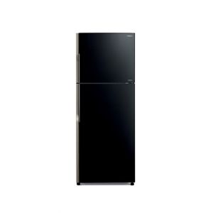Hitachi Stylish Series Freezer-on-top Refrigerator Glass Black 15 Cu ft (R-VG490P8M)