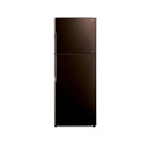 Hitachi Stylish Series Freezer-on-top Refrigerator Glass Brown 15 Cu ft (R-VG490P8M)