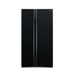 Hitachi Side-By-Side Refrigerator Black 21 cu ft (R-S800P2PB)
