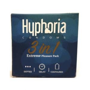 Ibuks Huphoria Extreme Pleasure Condoms (Pack of 3)