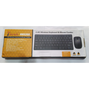 Kareem Mobiles Portable Wireless Mouse And Keyboard 2In1 Set Black (HK6300)