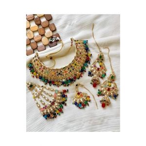 Idress Naqshbandi Beautiful Artificial Necklace Set For Women (0012)