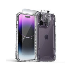 VRS Design Terra Guard Crystal Case, Screen & Camera Protector For iPhone 14 Pro - Clear (AMT-8116)