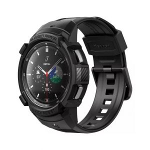 Spigen Rugged Armor Pro Matte Black Band & Case For 42mm Galaxy Watch 4 (ACS03833)