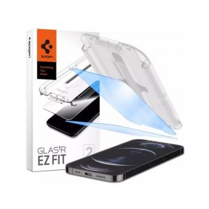Spigen Anti Blue Light Screen Protector Case For iPhone 12 Pack Of 2 (AGL01814)