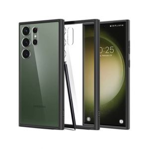 Spigen Ultra Hybrid Case For Galaxy S23 Ultra Matte Black (ACS05618)