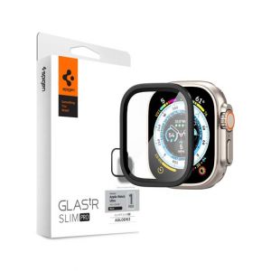 Spigen Screen Protector Glass For Apple Watch Ultra 2 - Black (AGL06163)