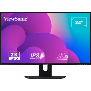 ViewSonic 24" QHD IPS 2K Entertainment Monitor (VX2480-2K-SHD)