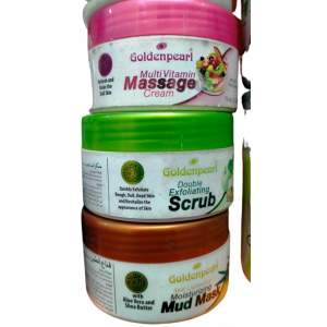M.A Stores Golden Pearl Massage Scrub and Mask (Pack of 3)
