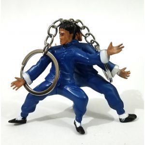 King Hat &amp; Caps Bruce Lee Model Keychain-Blue