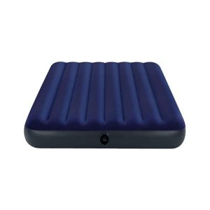 Intex Classic Downy Airbed Queen Size With Electric Air Pump Blue