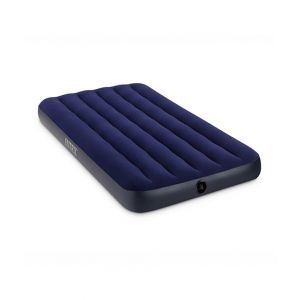 Intex Classic Downy Airbed Single Size Without Air Pump Blue 