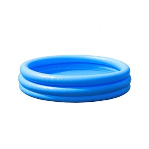 Intex Crystal Blue Portable 3 Ring Inflatable Swimming Pool For Kids - 4 ft (59416)