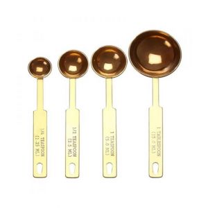Premier Home Alchemist Measuring Tea Spoons Pack Of 4 - Gold (805963) 