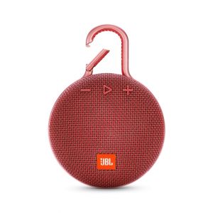JBL Clip 3 Waterproof Portable Bluetooth Speaker Fiesta Red