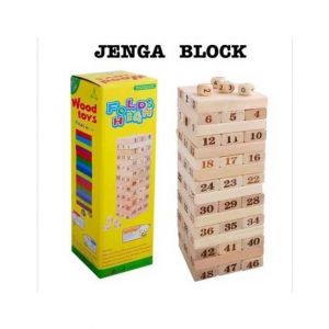 Shopeasy Jenga Wooden Puzzle Blocks
