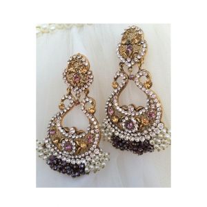 Jewel Art Indian Gold Plated Earring For Women