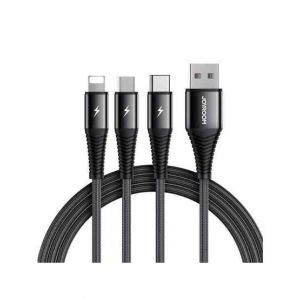 Joyroom 3In1 Charging Data Cable 1.2m Black (S-1230G4)