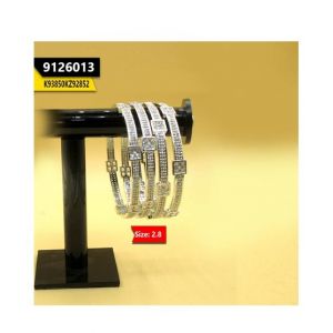 Kayazar Silver Zircon Bangles 4pc (2.8) (9126013)