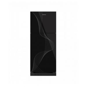 Kenwood Persona Glass Door Freezer-On-Top Refrigerator 18 Cu Ft Black (KRF-26657-GD)