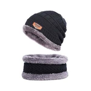 Kharedloustad Winter Cap For Women Black