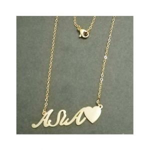 King Asia Name Gold Platted Necklace