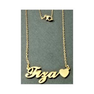 King Fiza Name Gold Platted Necklace