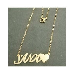 King Sana Name Gold Platted Necklace