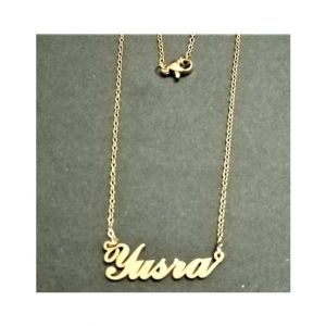 King Yusra Name Gold Platted Necklace