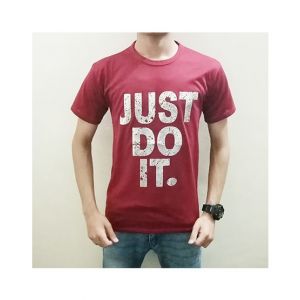 Kings Just Do It R-Neck T Shirt For Men Maroon