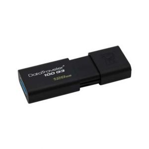 Kingston DataTraveler 100 G3 128GB USB 3.0 Black Flash Drive (DT100G3/128GB)