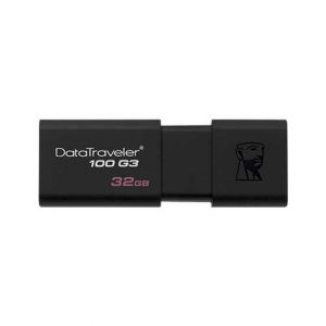 Kingston DataTraveler 100 G3 32GB USB 3.0 Black Flash Drive (DT100G3/32GB)