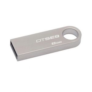 Kingston DataTraveler 8GB USB 2.0 Silver (DTSE9/8GB)