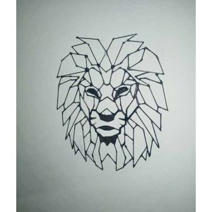 Kreative Scorpio Geometric Lion Painting