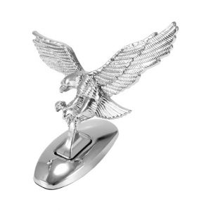 Godzilla Car Front Hood Eagle Ornament Badge 3D Emblem Silver