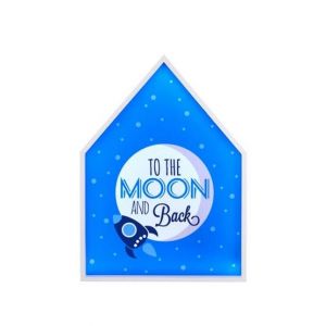 Premier Home To The Moon & Back Led Light Box - Blue (2502165)