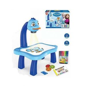 M Toys 3 in 1 Frozen Drawing Projector Table for Kids