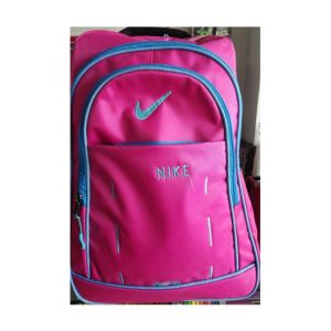 M Toys Embroidered Simple Nike Pink School Bag for Kids (TR17472023)