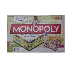 M Toys Super Quality 2-In-1 Monopoly + Ludo Board Games