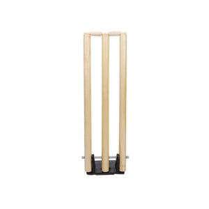 M Toys Wooden Cricket Wickets With Metal Base (0833)