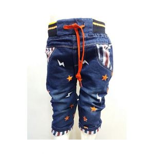 Madina Fashion Stylish Denim Bermuda Jeans For Boys Blue (020)