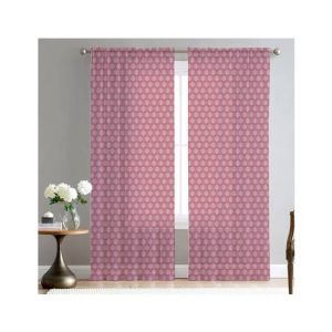 Maguari Banarsi Net Curtain Pink