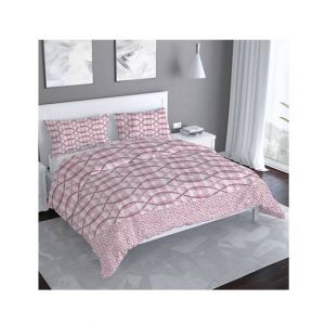 Maguari Chain Design Double Bed Pink (0369)