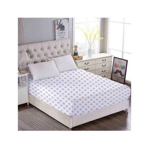 Maguari Cotton Dot Fitted Double Bed Sheet (0451)