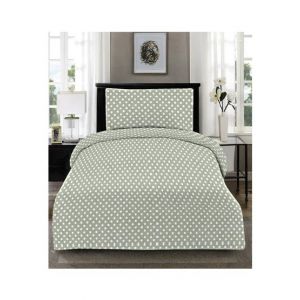 Maguari Dots Single Bed Sheet Grey (0326)