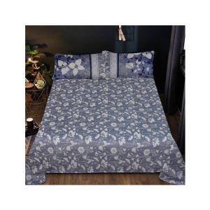 Maguari Flowers Design Double Bed Sheet (0334)