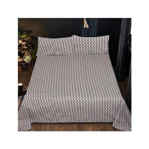Maguari Stripe Lines Design Double Bed Sheet (0335)