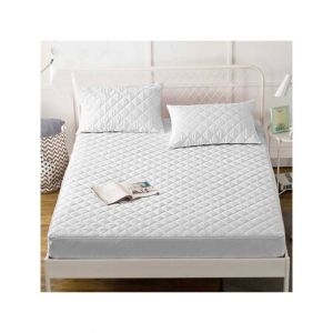 Maguari King Quilted Mattress Protector White (0259)