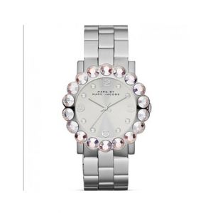 Marc Jacobs Amy Stainless Steel Women’s Watch Silver (MBM3222)