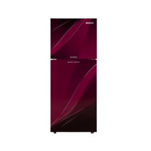 Orient Marvel 380 Freezer-On-Top Glass Door Refrigerator 13 Cu Ft Blaze Purple